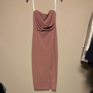 Elegant Mauve Sleeveless Dress